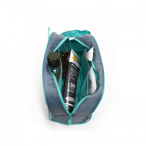 CHOOCI 半圆形洗漱包手包 旅行多用途化妆收纳袋CU0110 灰绿色