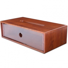 长方形实木纸巾盒家用客厅欧式木质抽纸盒创意办公纸抽盒