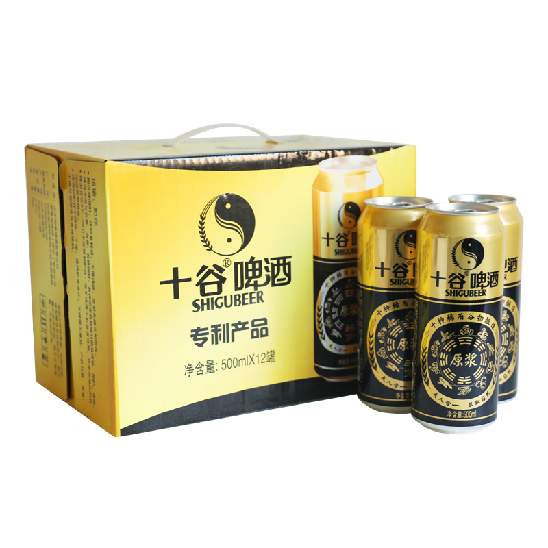 阳春啤酒 十谷黑金啤酒 500ml*12罐